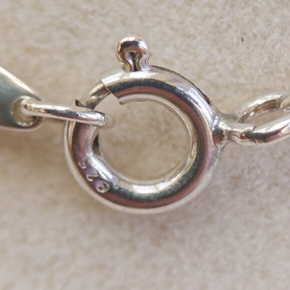 Tiffany & Co. Elsa Peretti Sterling Silver Puffy Cross Necklace + Pouch/Cloth - Picture 9 of 9